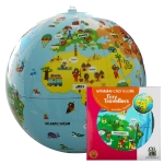 Inflatable globe 30 cm Tiny traveller